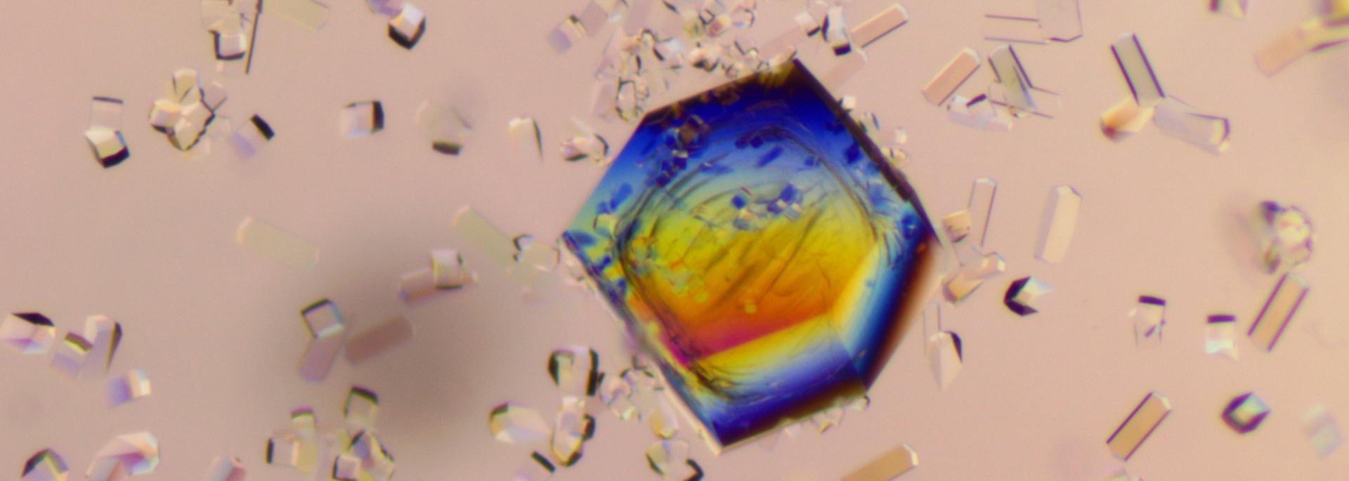 birefringent lysozyme crystal